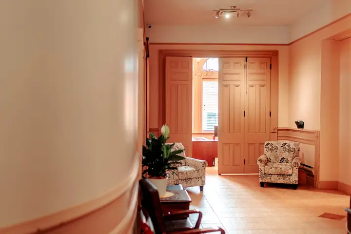 A hallway in the firm's Moncton office